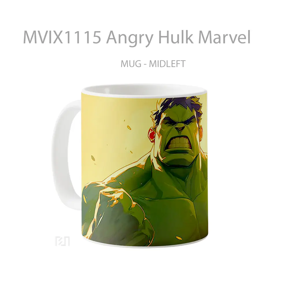 Mug Angry Hulk Marvel Koleksi Mug Film dan Komik - All-side / Desain