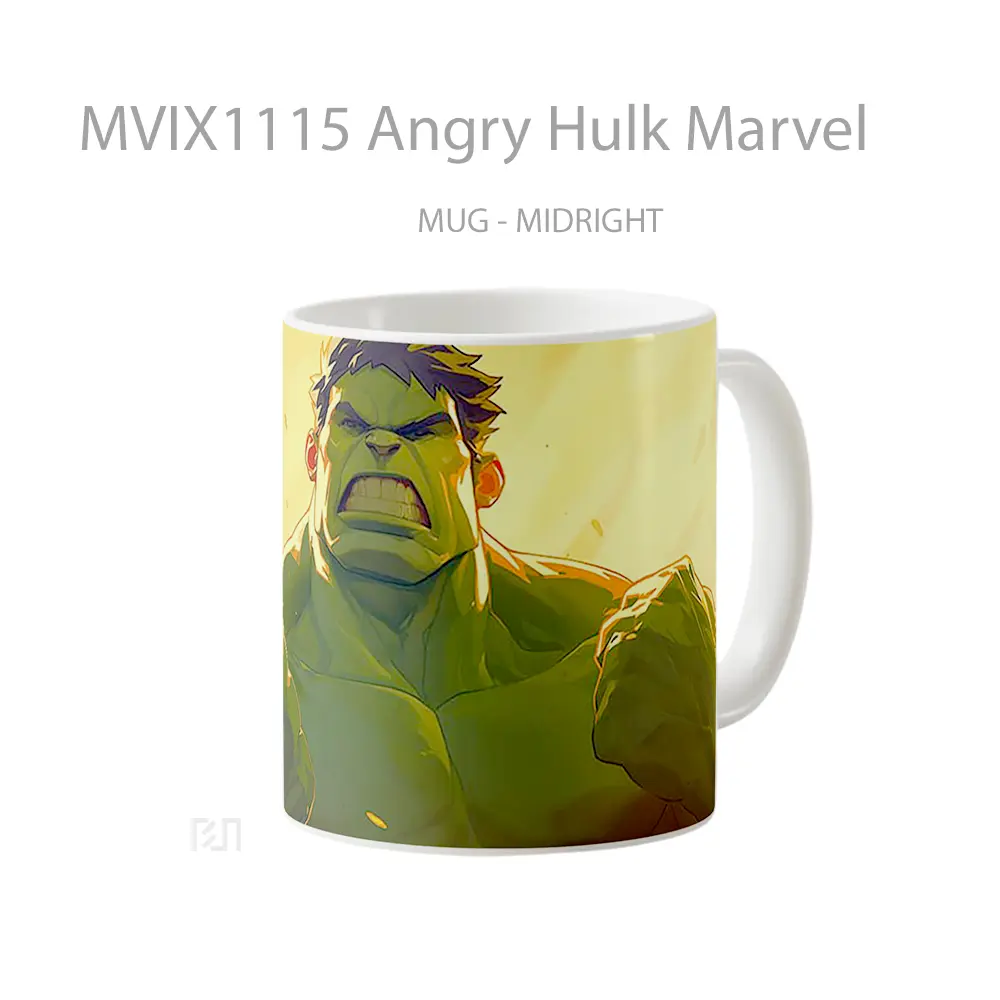 Mug Angry Hulk Marvel Koleksi Mug Film dan Komik - All-side / Desain