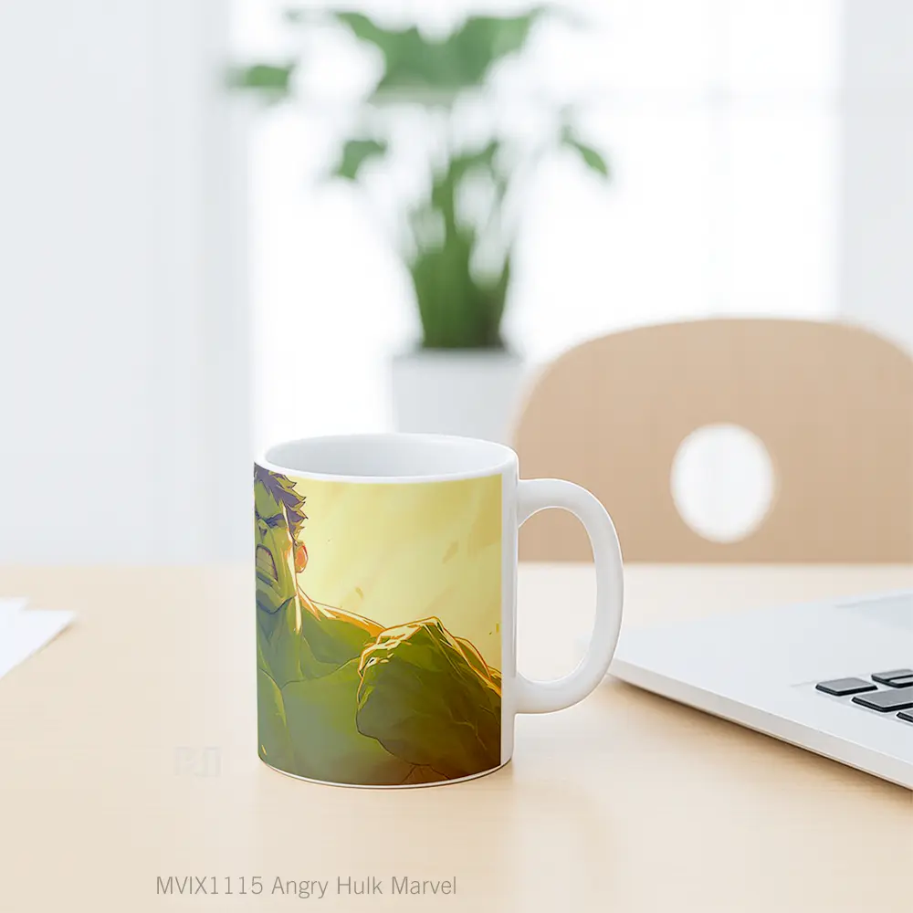 Mug Angry Hulk Marvel Koleksi Mug Film dan Komik - All-side / Desain