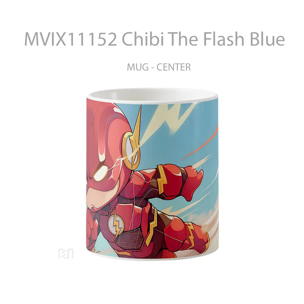 Mug Chibi The Flash Blue Hadiah Lucu dan Menarik