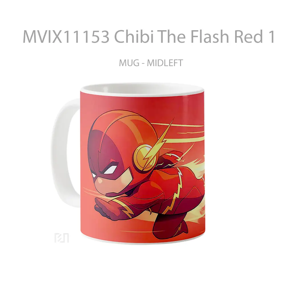 Mug Chibi The Flash Red 1 Koleksi Mug Limited Edition - All-side / Desain