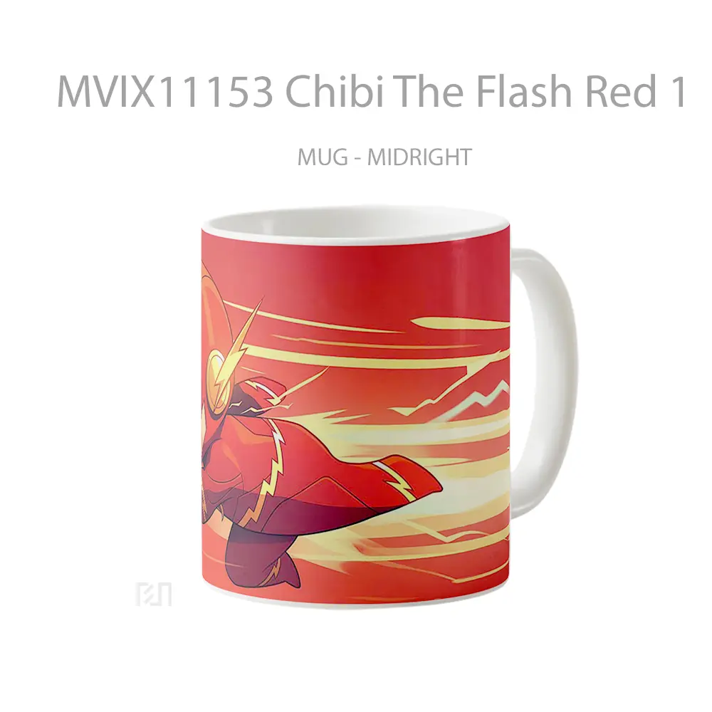 Mug Chibi The Flash Red 1 Koleksi Mug Limited Edition - All-side / Desain