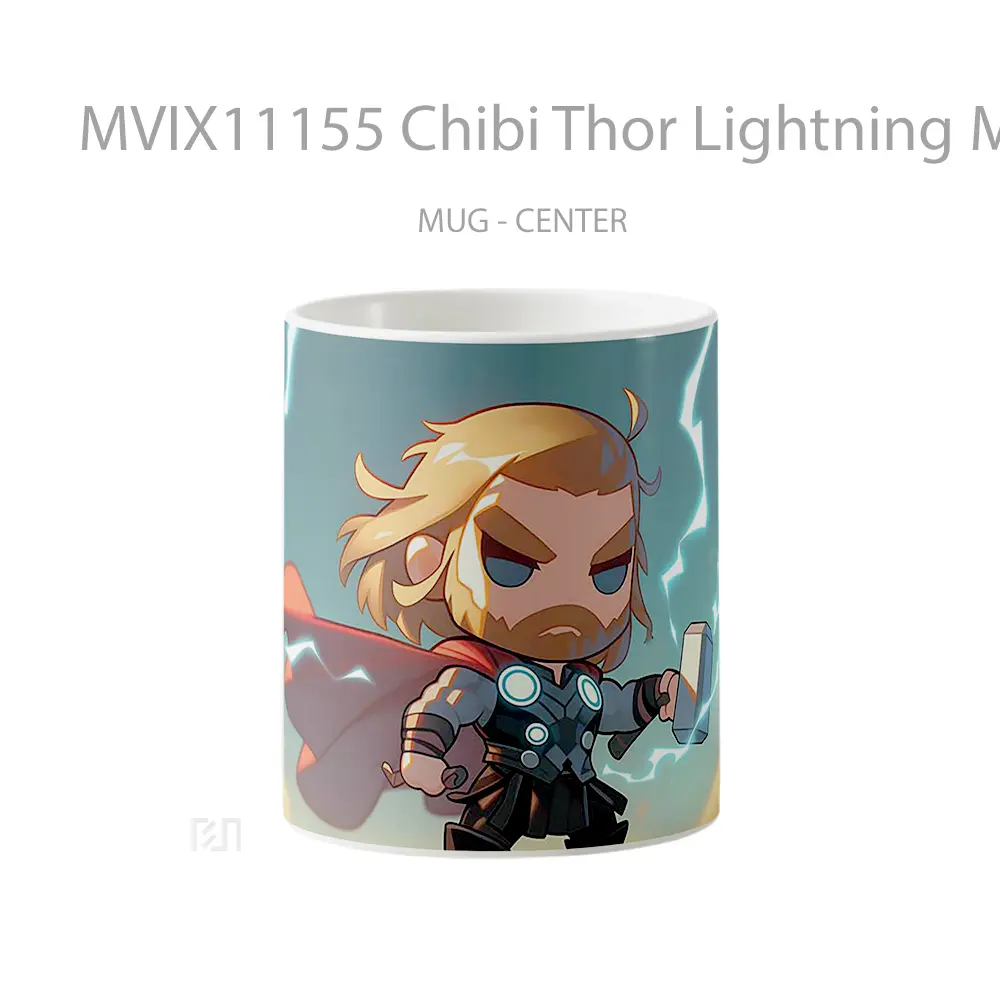 Mug Chibi Thor Lightning Mjolnir Koleksi Mug Limited Edition
