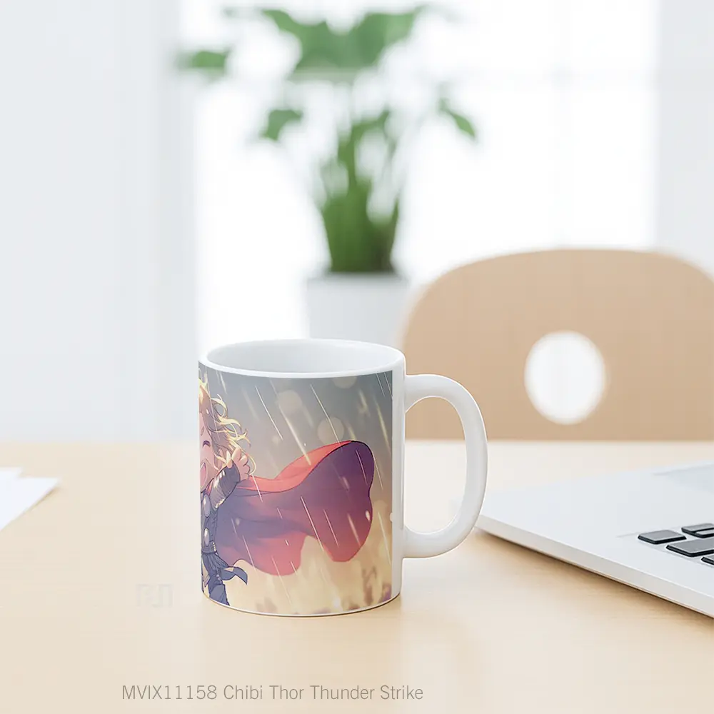 Mug Chibi Thor Thunder Strike Koleksi Mug Limited Edition - All-side / Desain