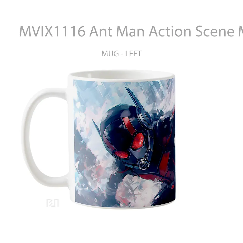 Mug Ant Man Action Scene Macro Style Hadiah Lucu dan Menarik - All-side / Desain