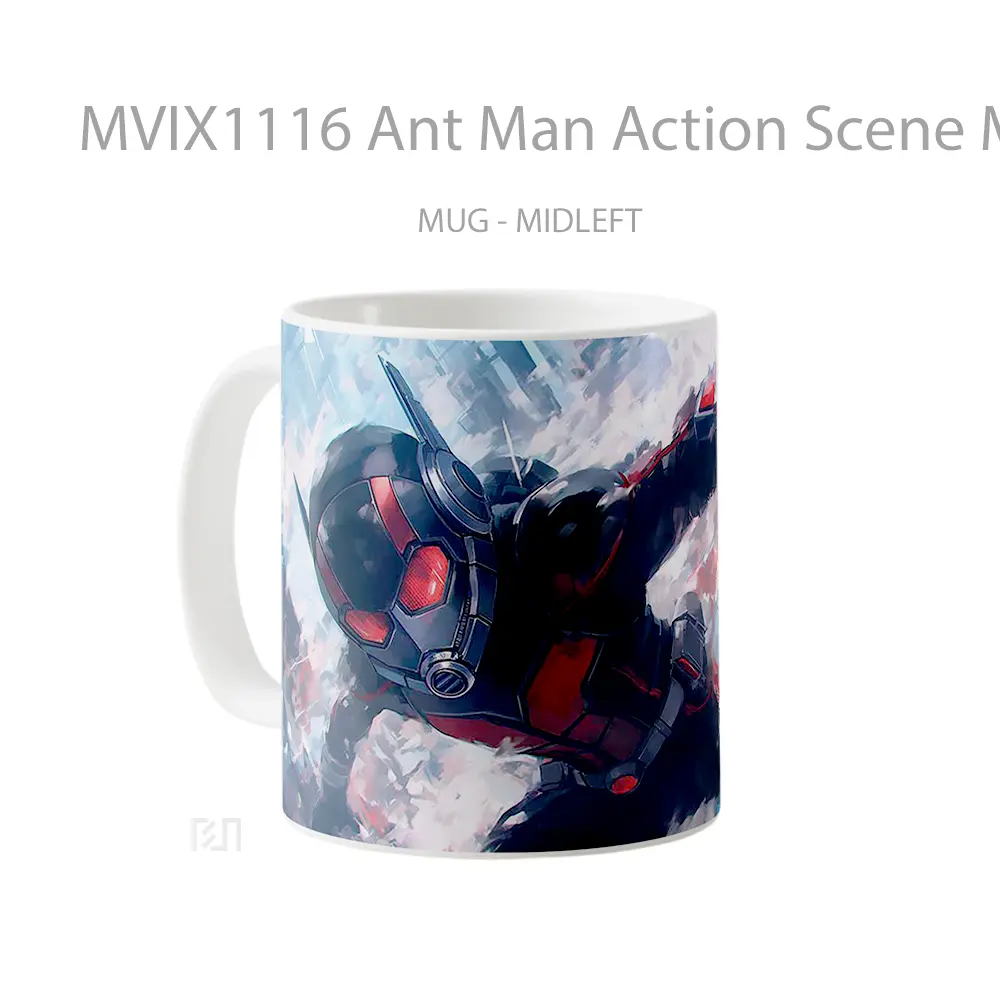 Mug Ant Man Action Scene Macro Style Hadiah Lucu dan Menarik - All-side / Desain