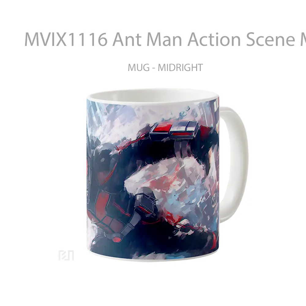 Mug Ant Man Action Scene Macro Style Hadiah Lucu dan Menarik - All-side / Desain