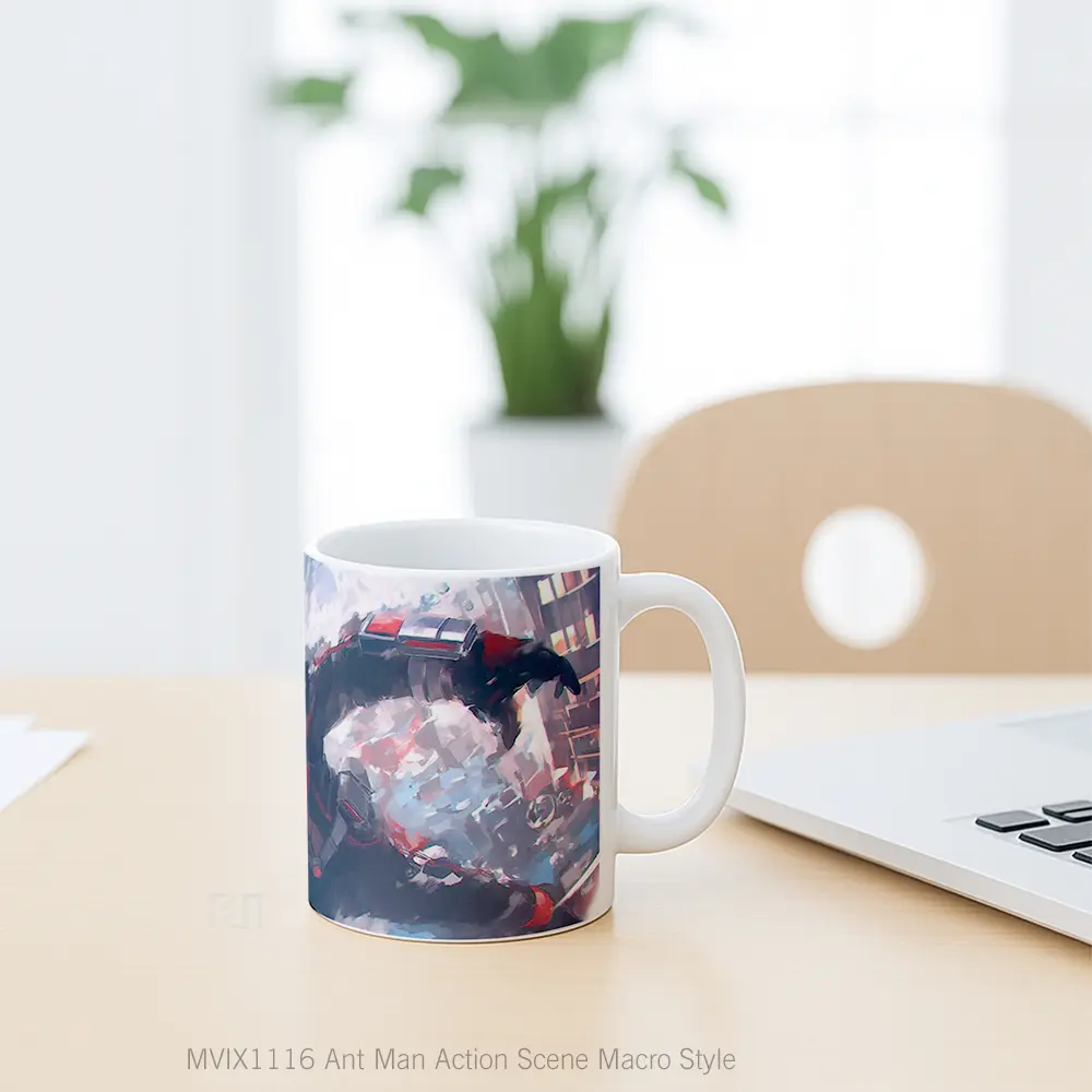 Mug Ant Man Action Scene Macro Style Hadiah Lucu dan Menarik - All-side / Desain