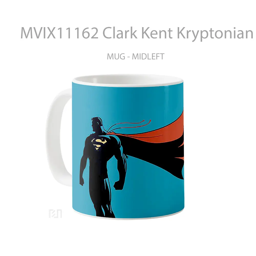 Mug Clark Kent Kryptonian Man Of Steel Silhouette Gelas Keramik Desain Unik - All-side / Desain