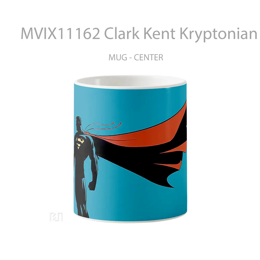 Mug Clark Kent Kryptonian Man Of Steel Silhouette Gelas Keramik Desain Unik
