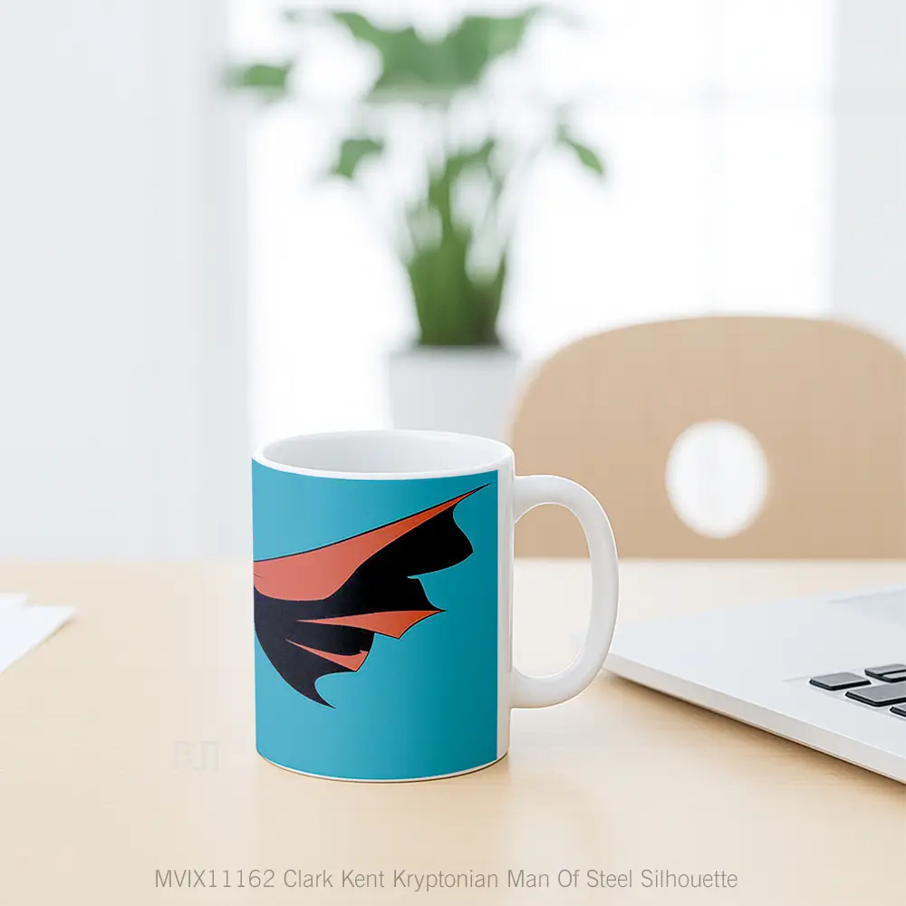 Mug Clark Kent Kryptonian Man Of Steel Silhouette Gelas Keramik Desain Unik - All-side / Desain