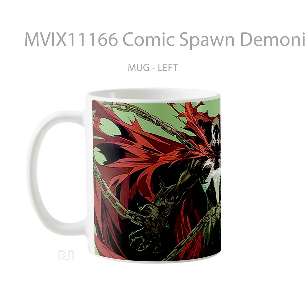 Mug Comic Spawn Demonic Chains Koleksi Mug Limited Edition - All-side / Desain