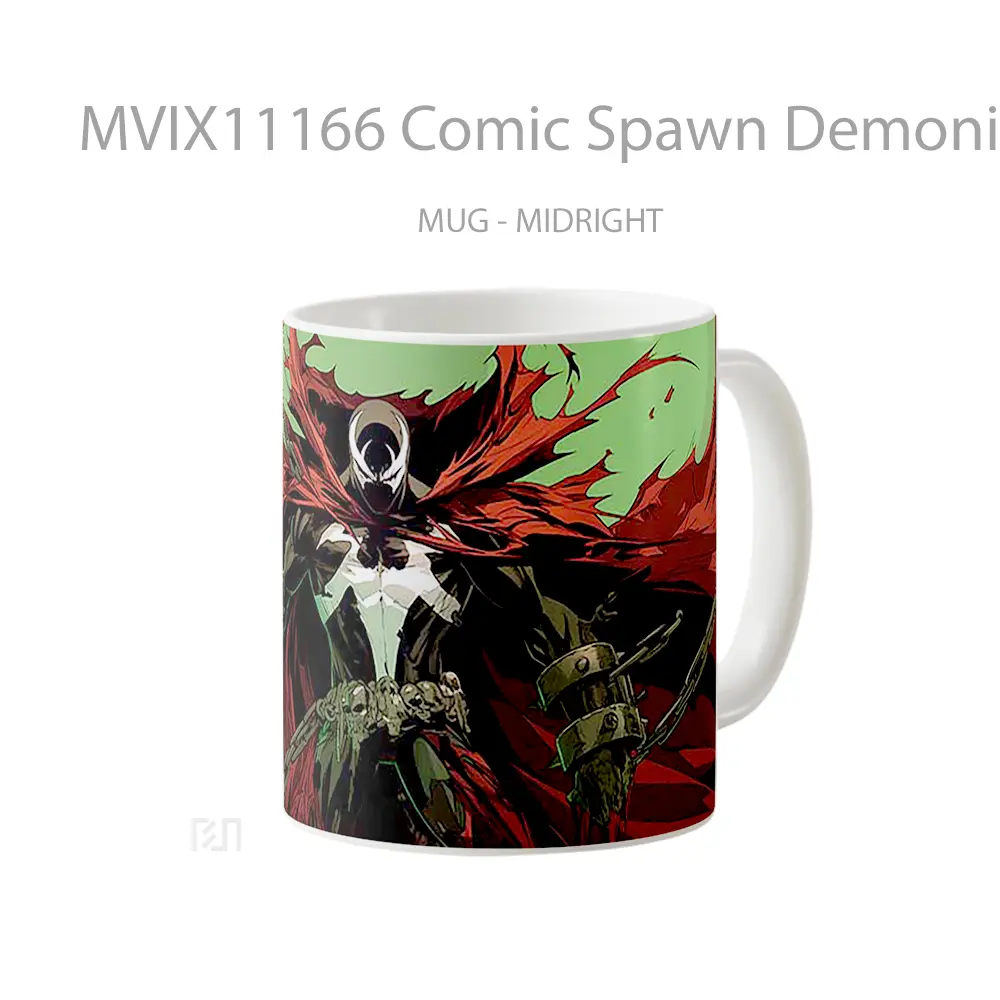 Mug Comic Spawn Demonic Chains Koleksi Mug Limited Edition - All-side / Desain