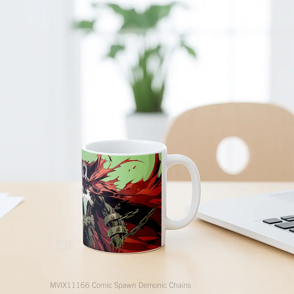 Mug Comic Spawn Demonic Chains Koleksi Mug Limited Edition - All-side / Desain