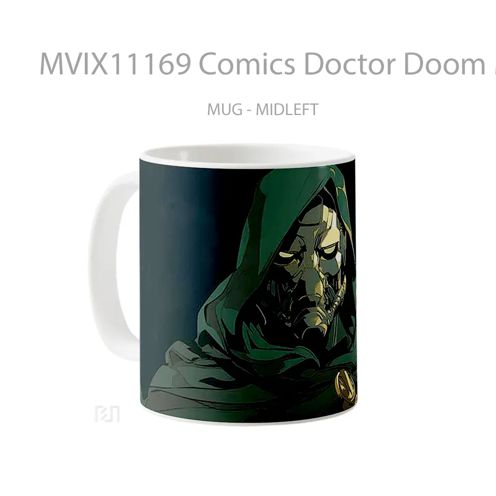 Mug Comics Doctor Doom Menacing Gaze Koleksi Mug Limited Edition - All-side / Desain