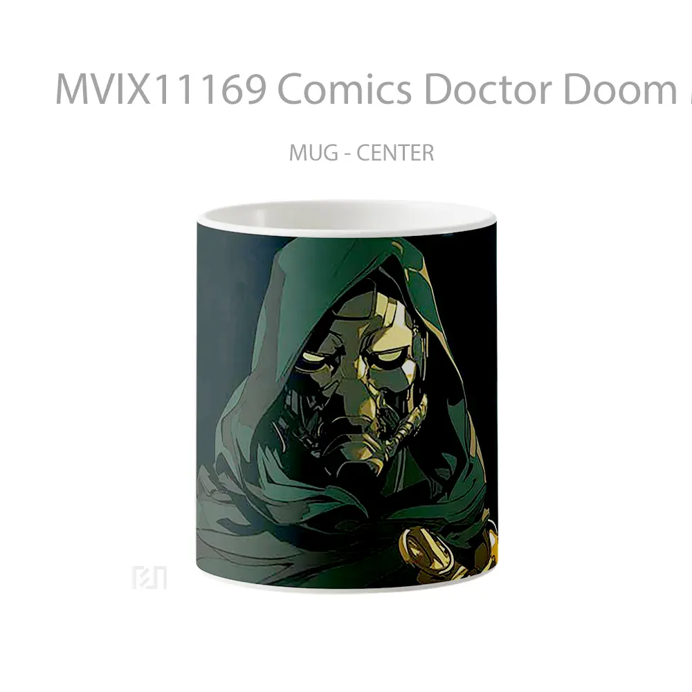 Mug Comics Doctor Doom Menacing Gaze Koleksi Mug Limited Edition