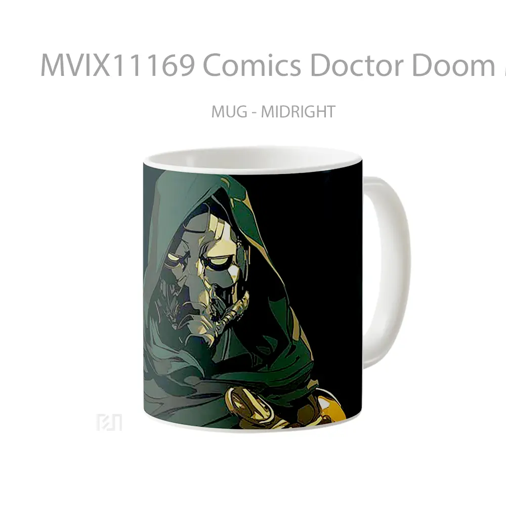 Mug Comics Doctor Doom Menacing Gaze Koleksi Mug Limited Edition - All-side / Desain