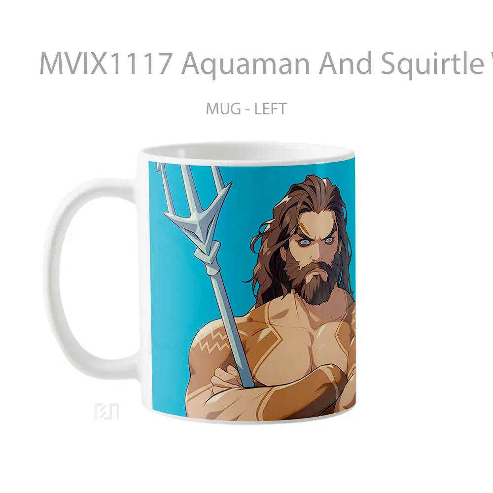 Mug Aquaman And Squirtle Water Teamup Crossover Koleksi Mug Limited Edition - All-side / Desain