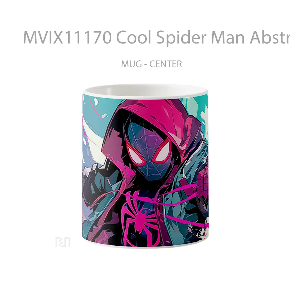 Mug Cool Spider Man Abstract Background Hadiah Lucu dan Menarik