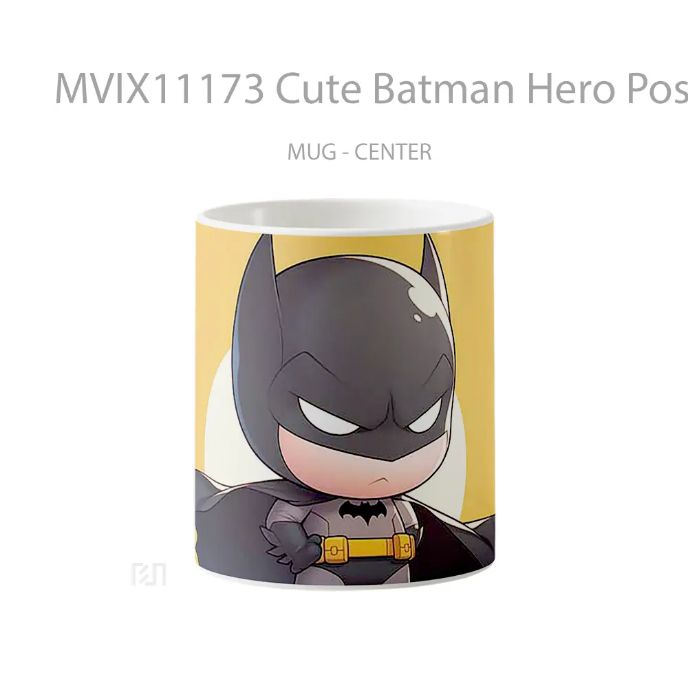 Mug Cute Batman Hero Pose Hadiah Unik Anime Lovers