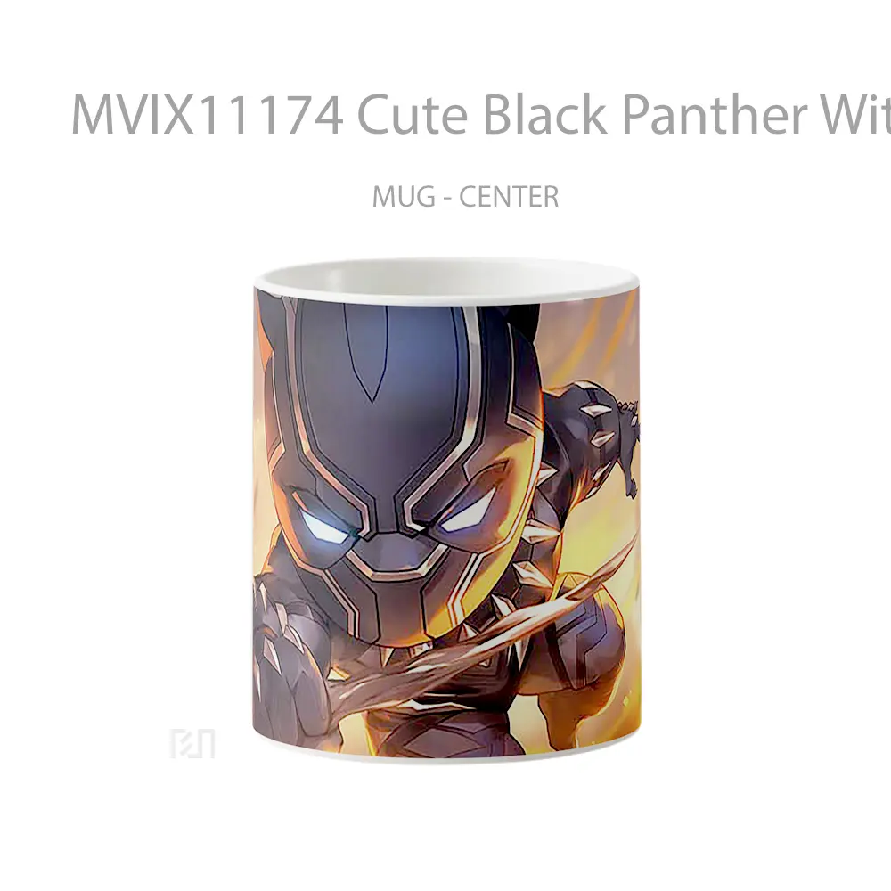 Mug Cute Black Panther With Claws Hadiah Lucu dan Menarik