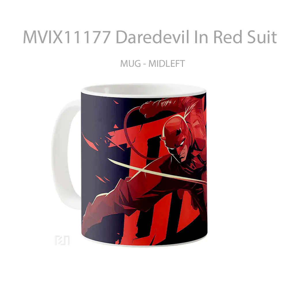 Mug Daredevil In Red Suit Mug Aesthetic Koleksi Spesial - All-side / Desain