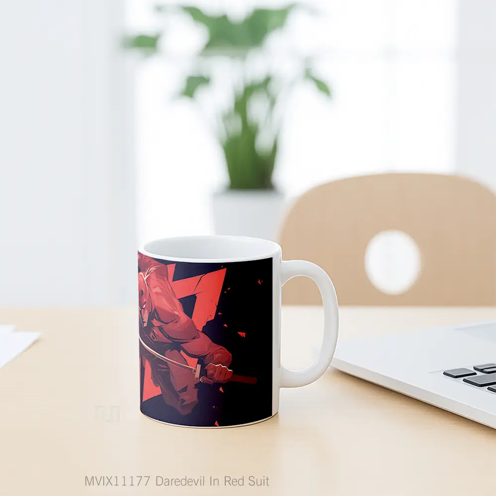 Mug Daredevil In Red Suit Mug Aesthetic Koleksi Spesial - All-side / Desain