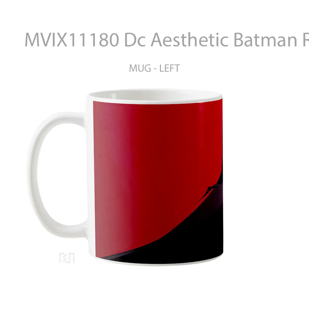 Mug Dc Aesthetic Batman Red Gelas Keramik Koleksi Superhero - All-side / Desain
