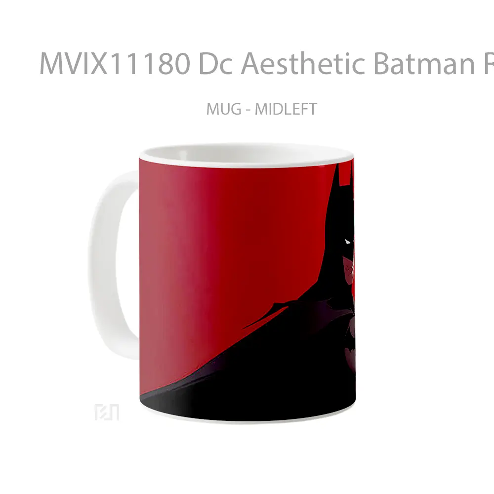 Mug Dc Aesthetic Batman Red Gelas Keramik Koleksi Superhero - All-side / Desain