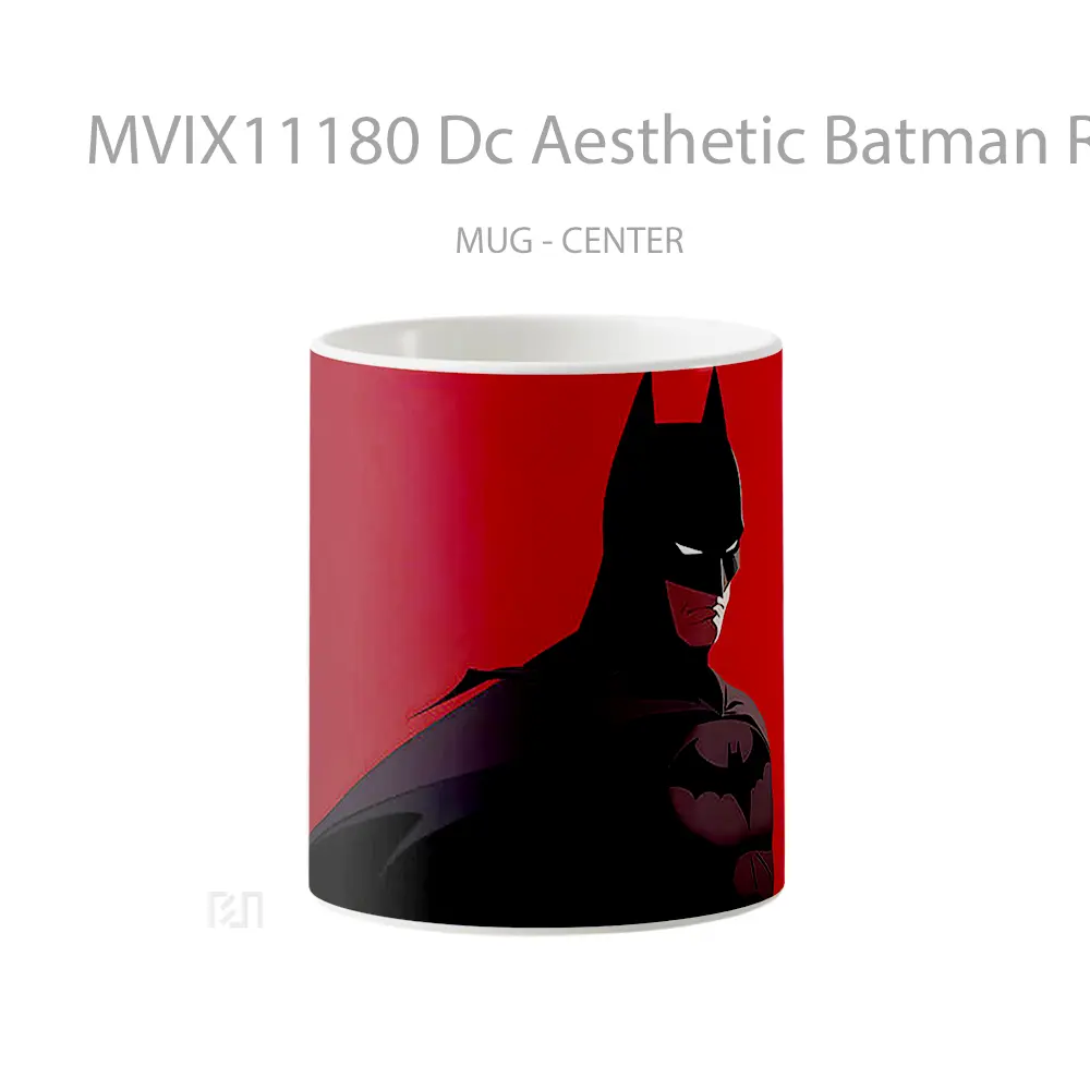 Mug Dc Aesthetic Batman Red Gelas Keramik Koleksi Superhero