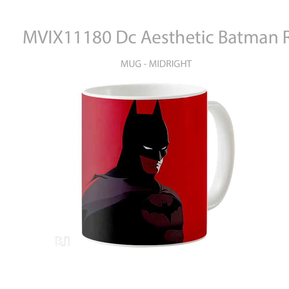 Mug Dc Aesthetic Batman Red Gelas Keramik Koleksi Superhero - All-side / Desain