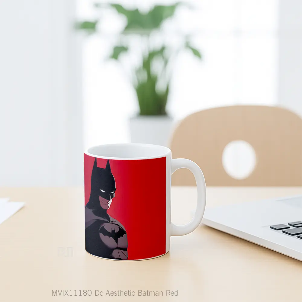 Mug Dc Aesthetic Batman Red Gelas Keramik Koleksi Superhero - All-side / Desain