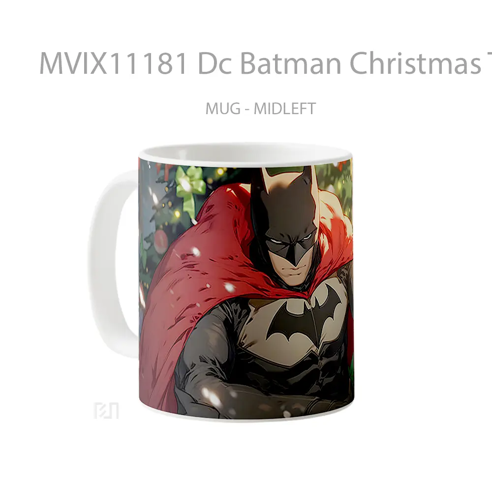 Mug Dc Batman Christmas Tree Hadiah Spesial Fans Superhero - All-side / Desain
