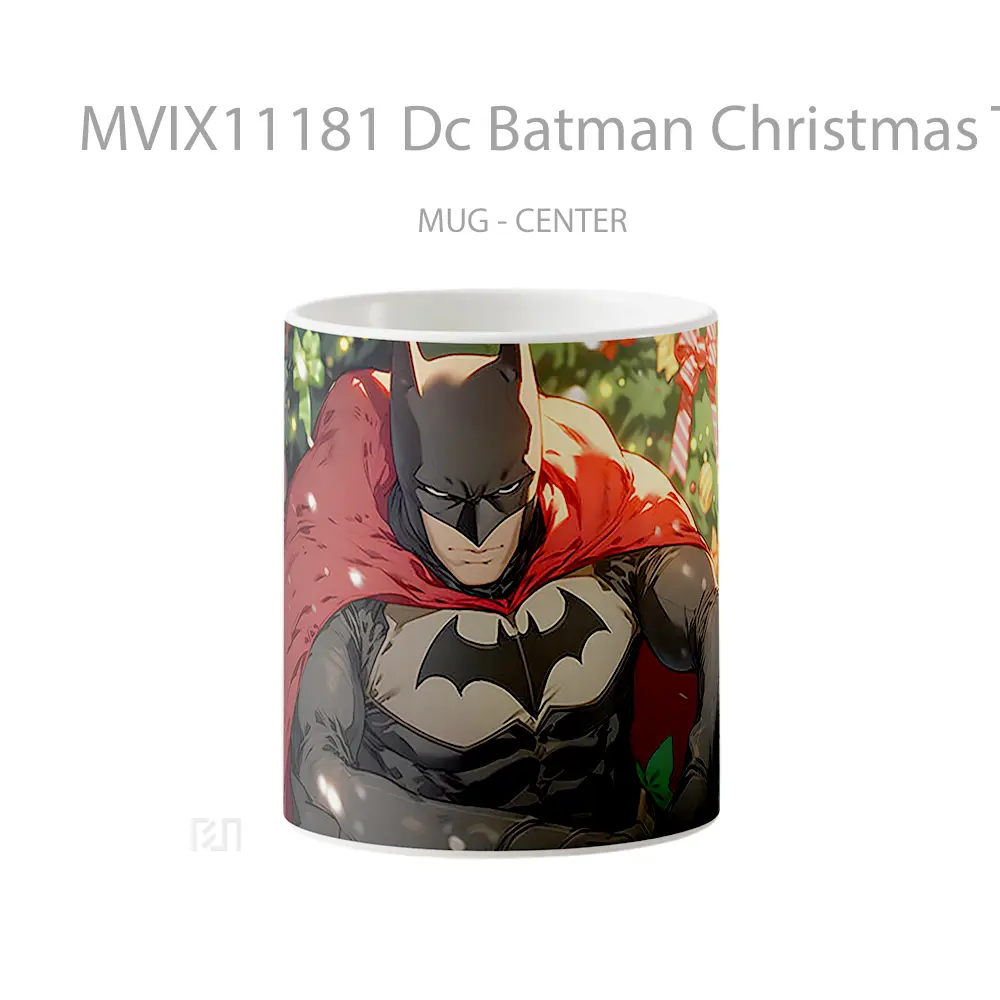 Mug Keramik Premium SNI - Mug Dc Batman Christmas Tree Hadiah Spesial Fans Superhero