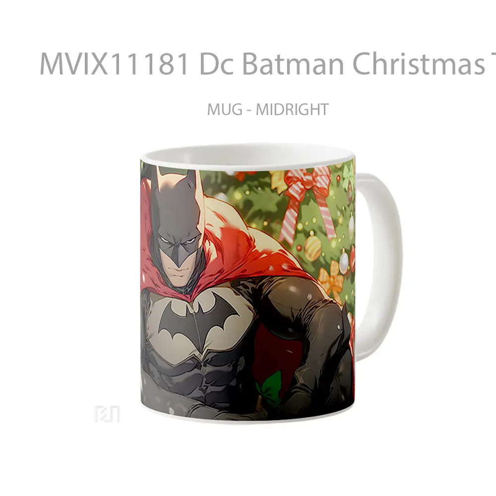 Mug Dc Batman Christmas Tree Hadiah Spesial Fans Superhero - All-side / Desain