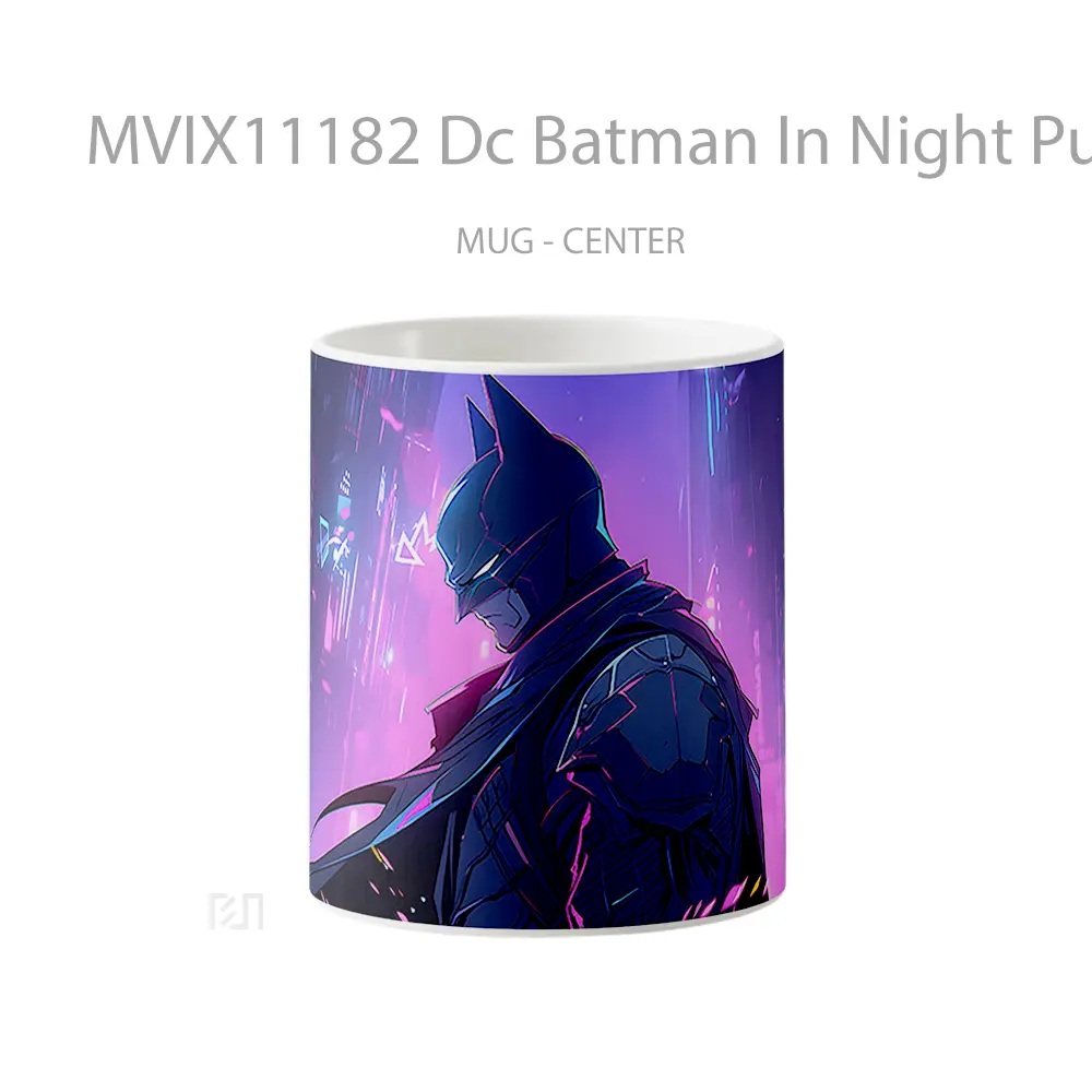 Mug Dc Batman In Night Purple City Koleksi Mug Film dan Komik