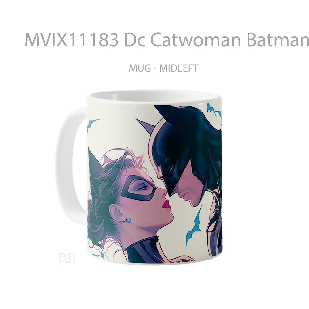 Mug Dc Catwoman Batman Love Merchandise Karakter Ikonik - All-side / Desain