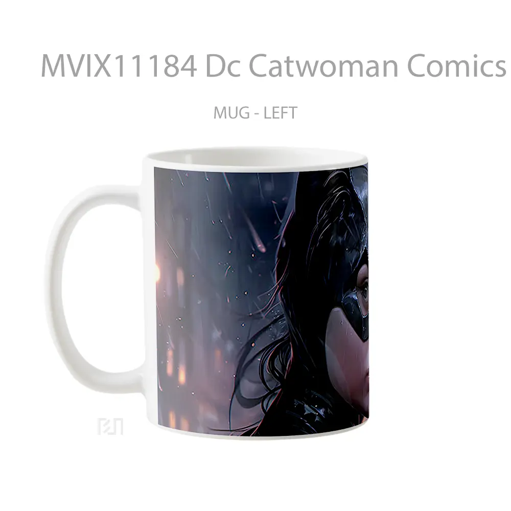 Mug Dc Catwoman Comics Gelas Keramik Koleksi Superhero - All-side / Desain