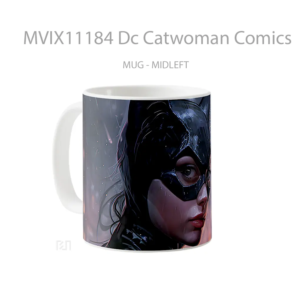 Mug Dc Catwoman Comics Gelas Keramik Koleksi Superhero - All-side / Desain