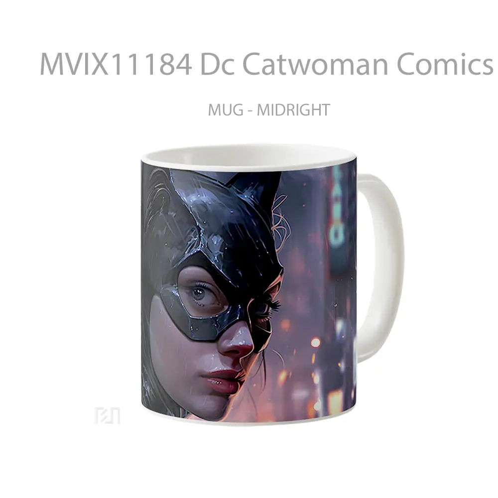 Mug Dc Catwoman Comics Gelas Keramik Koleksi Superhero - All-side / Desain