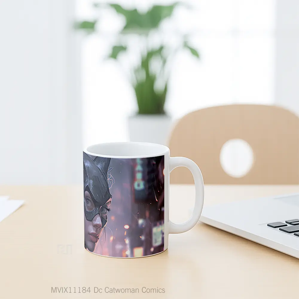 Mug Dc Catwoman Comics Gelas Keramik Koleksi Superhero - All-side / Desain