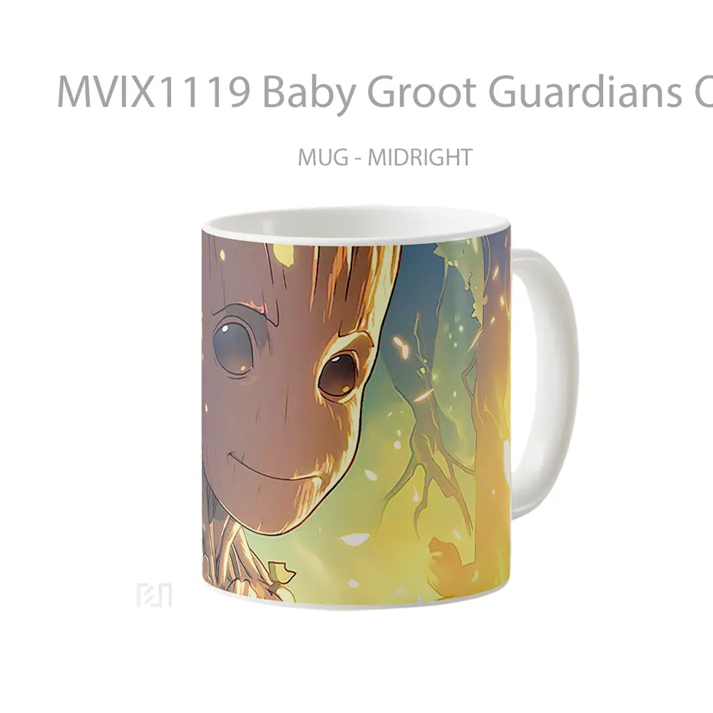 Mug Baby Groot Guardians Of The Galaxy Mug Aesthetic Koleksi Spesial - All-side / Desain