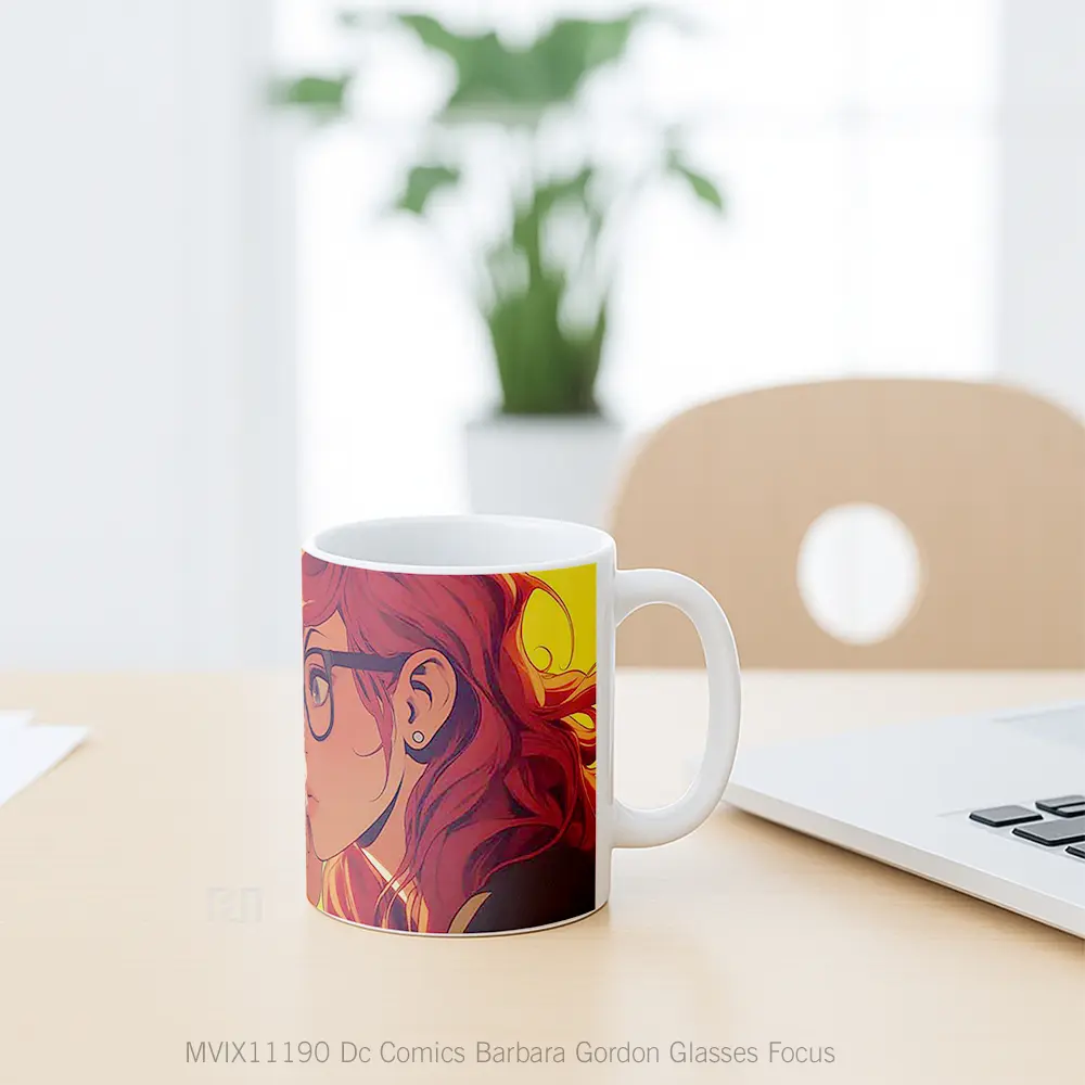 Mug Dc Comics Barbara Gordon Glasses Focus Hadiah Spesial Fans Superhero - All-side / Desain