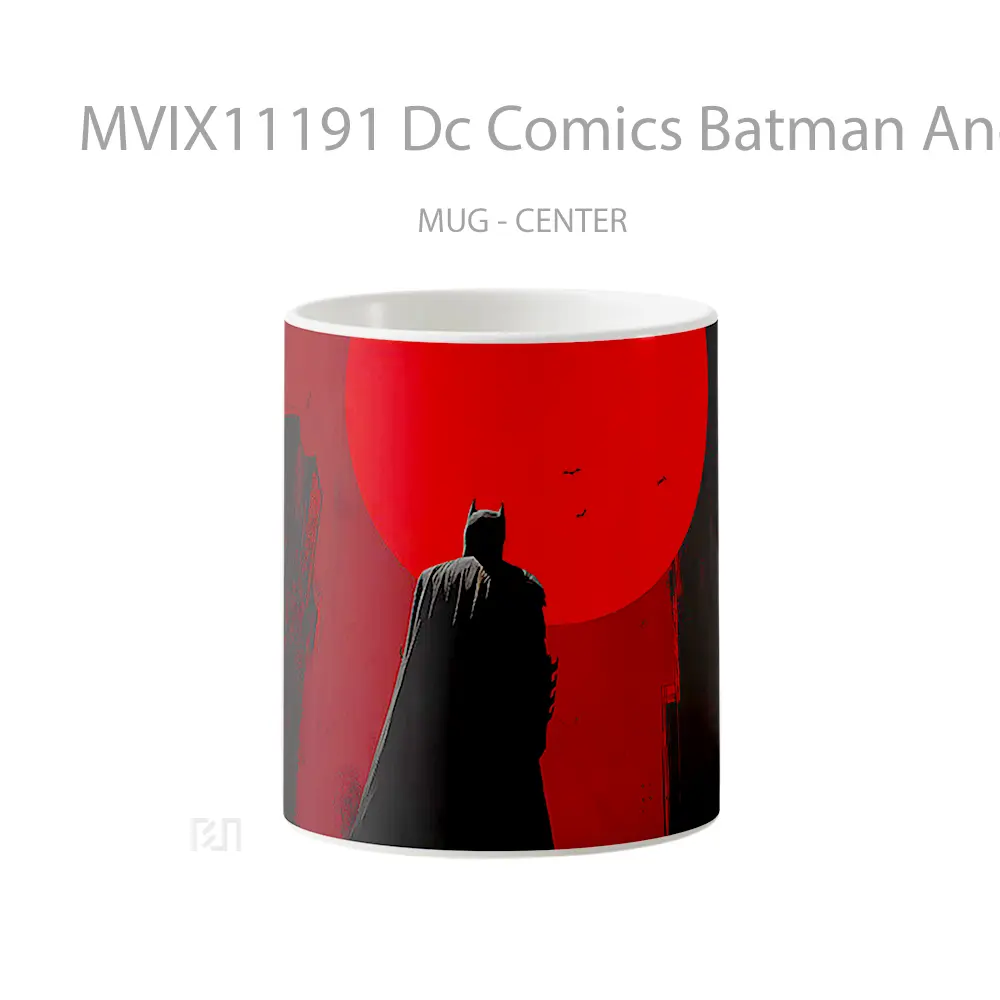 Mug Dc Comics Batman And Red Moon Merchandise Karakter Ikonik