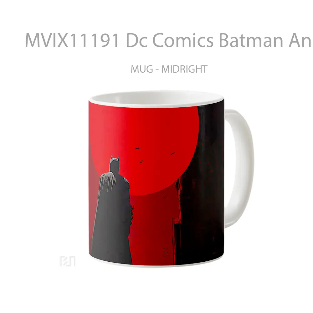 Mug Dc Comics Batman And Red Moon Merchandise Karakter Ikonik - All-side / Desain