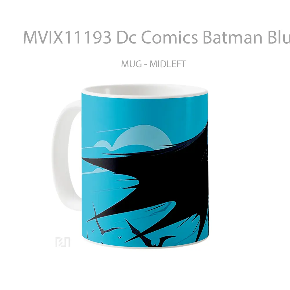 Mug Dc Comics Batman Blue Night Merchandise Karakter Ikonik - All-side / Desain