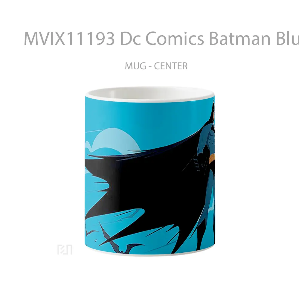 Mug Dc Comics Batman Blue Night Merchandise Karakter Ikonik