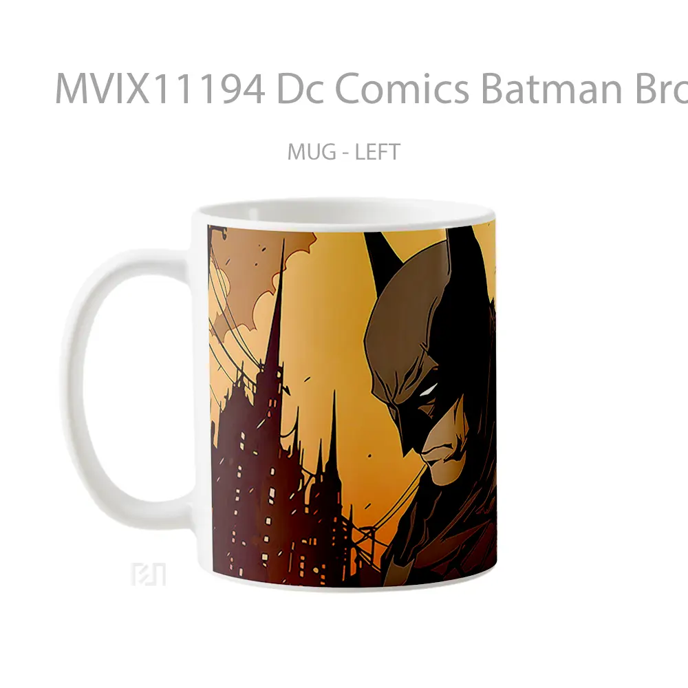 Mug Dc Comics Batman Brown Merchandise Karakter Ikonik - All-side / Desain