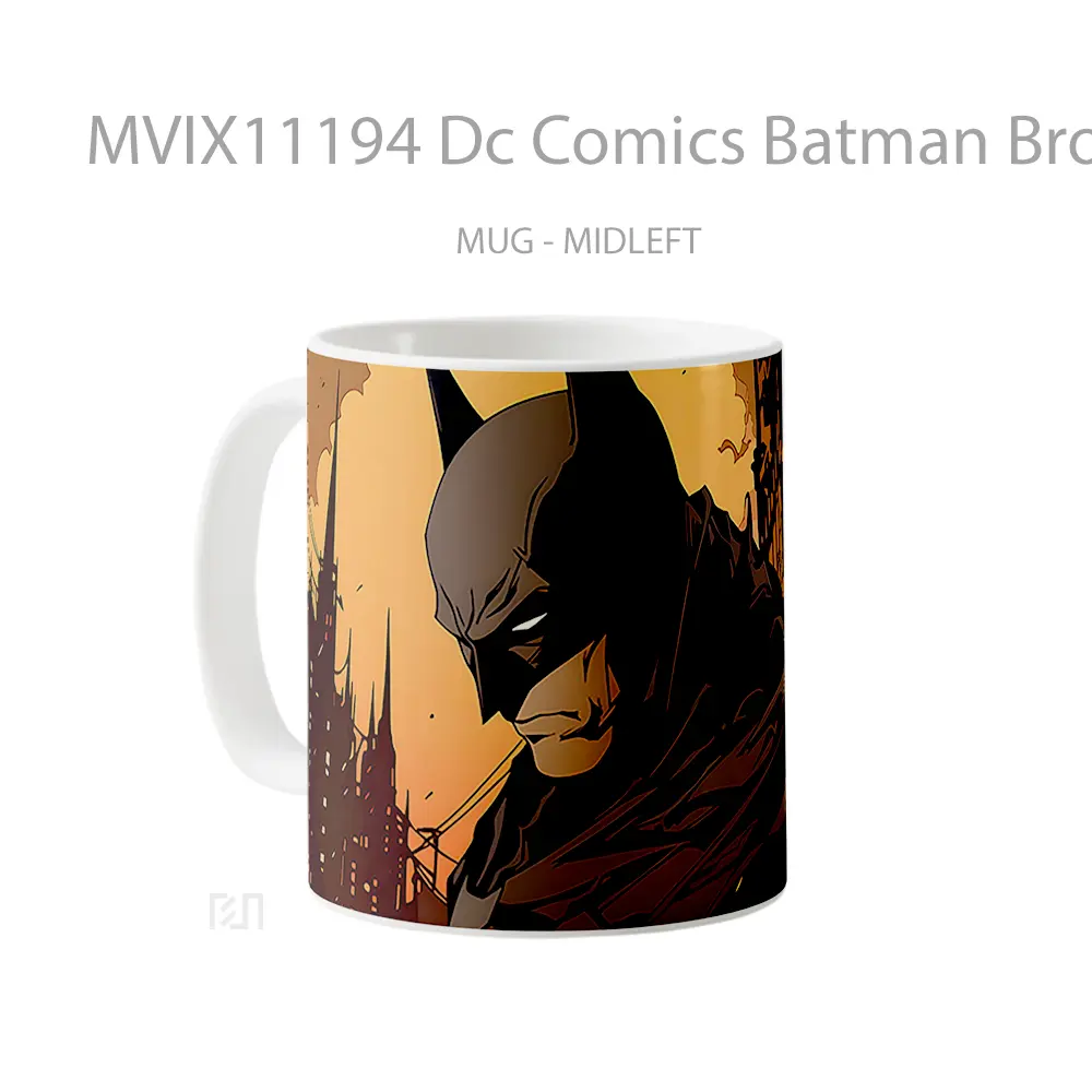 Mug Dc Comics Batman Brown Merchandise Karakter Ikonik - All-side / Desain