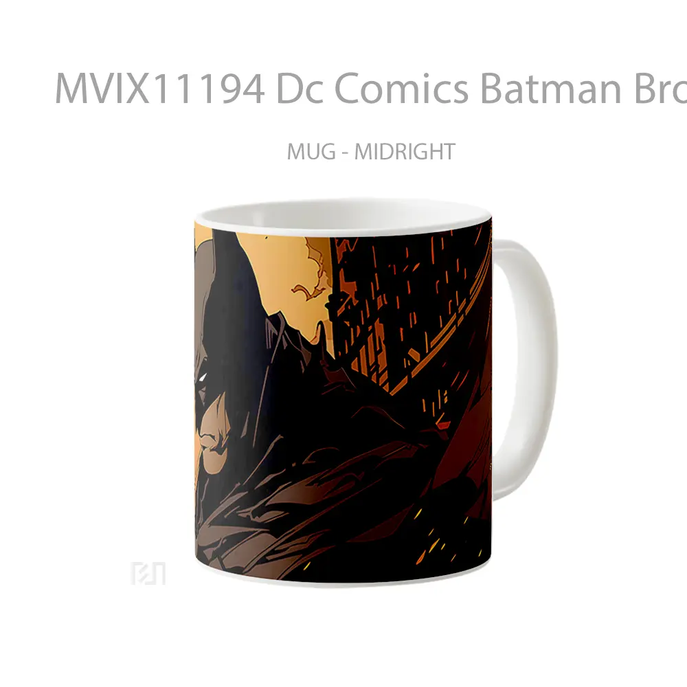Mug Dc Comics Batman Brown Merchandise Karakter Ikonik - All-side / Desain